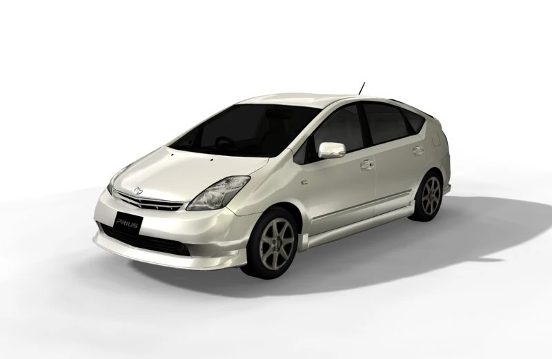 toyota  prius 3D Model .c4d .max .obj .3ds .fbx .stl .blend 