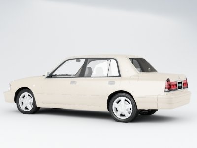 toyota crown sedan 3Dモデル .c4d .max .obj .3ds .fbx .stl .blend 