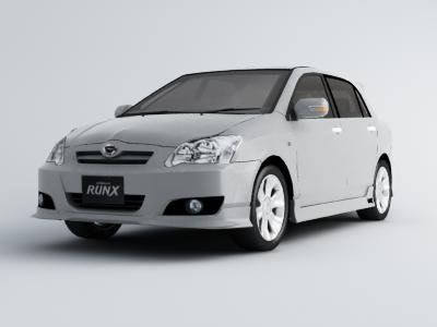 toyota runx 3D 模型 .c4d .max .obj .3ds .fbx .stl .blend 