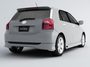 toyota runx 3D 模型