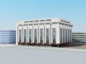 shopping mall bliunding 3D Model