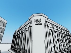 shopping mall bliunding 3D 模型