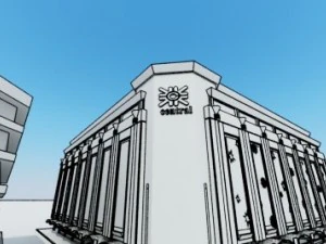 shopping mall bliunding 3D Model