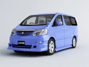 toyota alphard v Modèle 3D