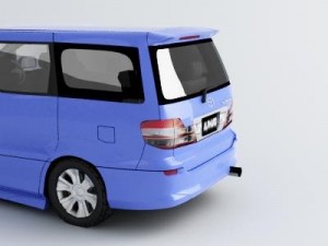 toyota alphard v Modello 3D