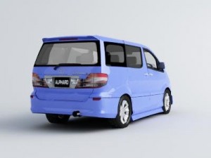 toyota alphard v Modello 3D
