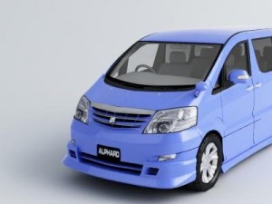 toyota alphard v Modello 3D