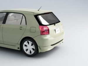 toyota allex 3D मॉडल