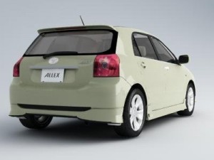 toyota allex 3D मॉडल
