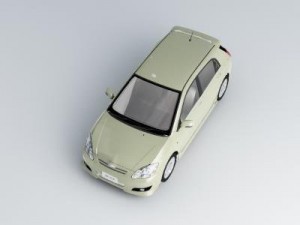 toyota allex 3D मॉडल