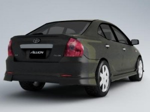 toyota allion 3D मॉडल