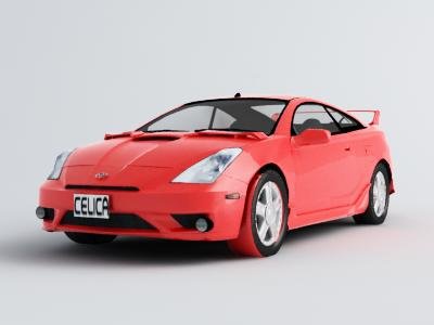 toyota celica 3D-Modell .c4d .max .obj .3ds .fbx .stl .blend 