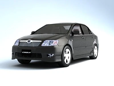 toyota corolla 3D Model .c4d .max .obj .3ds .fbx .stl .blend 