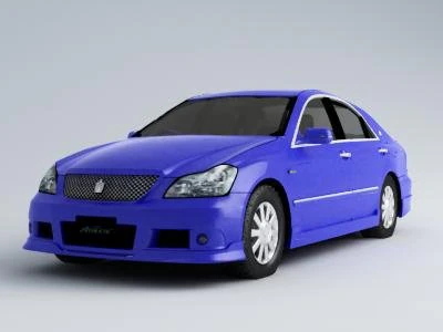 toyota crownathlete 3D Model .c4d .max .obj .3ds .fbx .stl .blend 