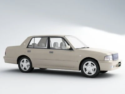 toyota crown sedan 3D Model .c4d .max .obj .3ds .fbx .stl .blend 