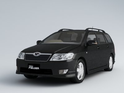 toyota fielder 3D 모델 .c4d .max .obj .3ds .fbx .stl .blend 