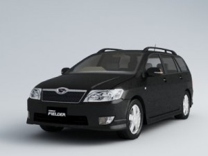 toyota fielder Modelo 3D