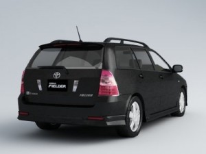 toyota fielder 3D 모델