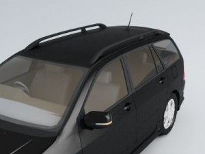 toyota fielder 3D 모델