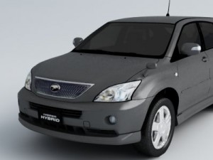 toyota harrier hybrid 3D Модель