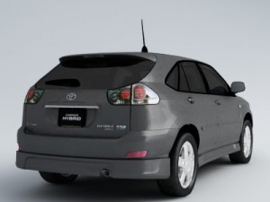 toyota harrier hybrid 3D Модель