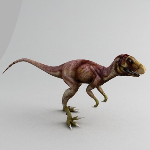 deinonychus Model 3D .c4d .max .obj .3ds .fbx .stl .blend 