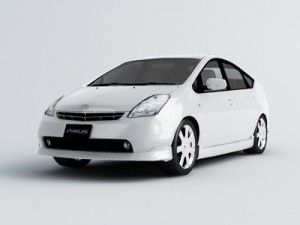 toyota prius 3d car model 3D Model