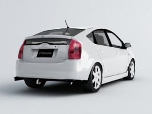 toyota prius 3d car model 3D Model