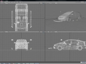 toyota prius 3d car model 3D Model