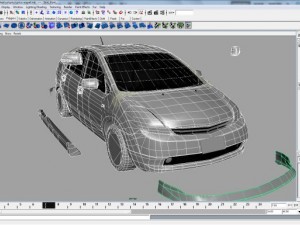 toyota prius 3d car model 3D Model