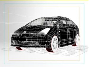 toyota prius 3d car model 3D Model