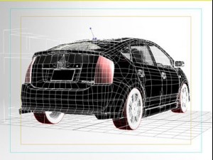 toyota prius 3d car model 3D Model