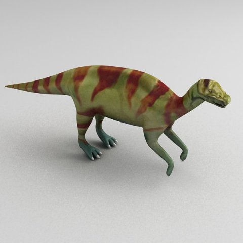 hadrosaur Model 3D .c4d .max .obj .3ds .fbx .stl .blend 