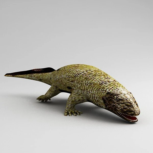 ichthyostega 3D Model .c4d .max .obj .3ds .fbx .stl .blend 