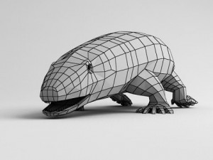 ichthyostega 3D-Modell