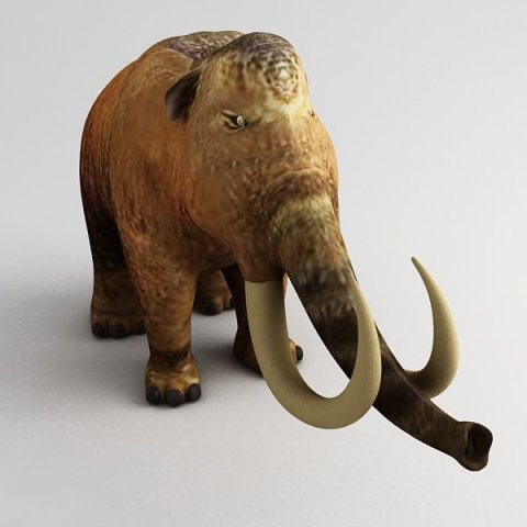 manmoth 3D Модель .c4d .max .obj .3ds .fbx .stl .blend 