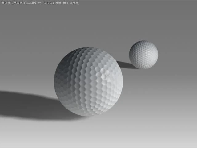 golf ball 3D Model .c4d .max .obj .3ds .fbx .stl .blend