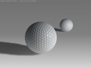 golf ball Modello 3D