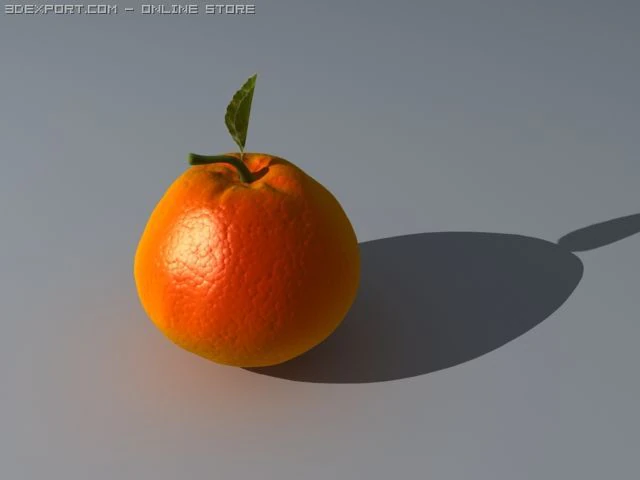 laranja Modelo 3D .c4d .max .obj .3ds .fbx .stl .blend 