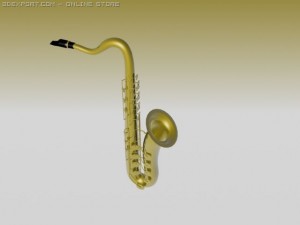 saxophone 3Dモデル