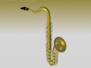 saxophone 3Dモデル