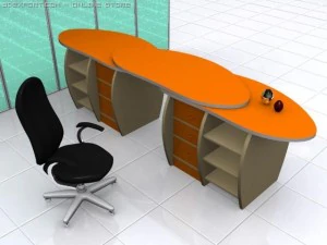 computer table 3D Model