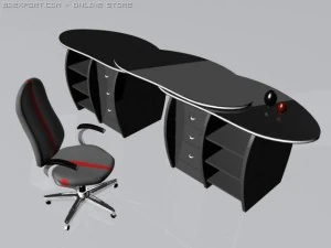 computer table 3D Model