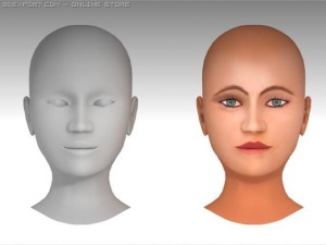 face Modello 3D