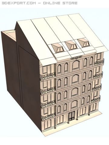 house Modello 3D .c4d .max .obj .3ds .fbx .stl .blend 