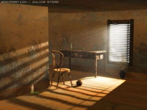 old chair room Modello 3D