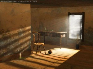 vecchia stanza delle sedie Modello 3D