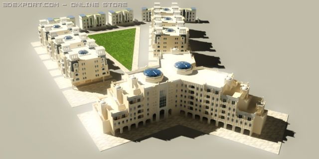 city 3D Model .c4d .max .obj .3ds .fbx .stl .blend 