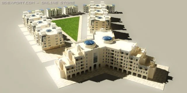 city 3D Model .c4d .max .obj .3ds .fbx .stl .blend