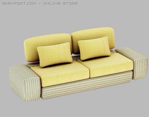 sofav2 3D Model .c4d .max .obj .3ds .fbx .stl .blend 
